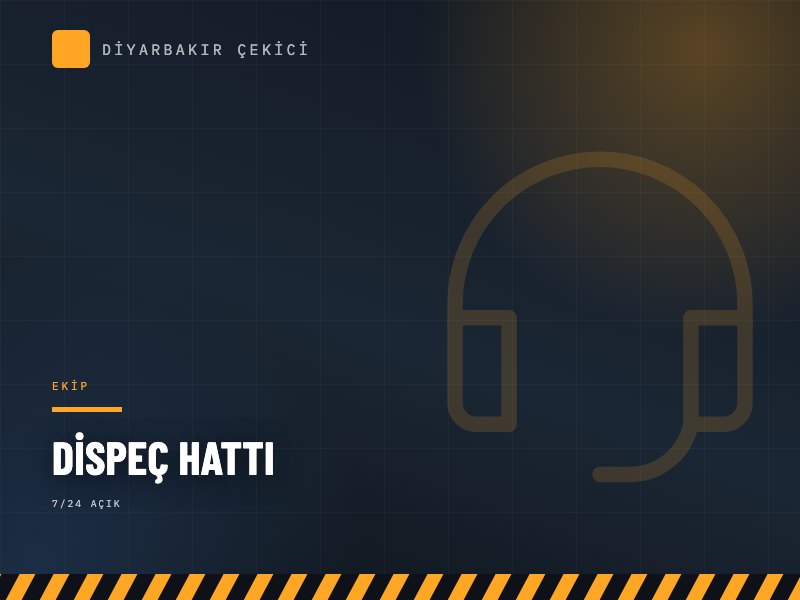 Diyarbakır Çekici dispeç ekibi ve kayar kasa platformlu çekici